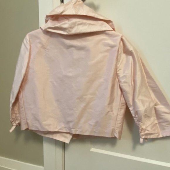 Raw Silk Skirt, Tank and Jacket Set, Baby Pink, Size 4 - Picture 4 of 12